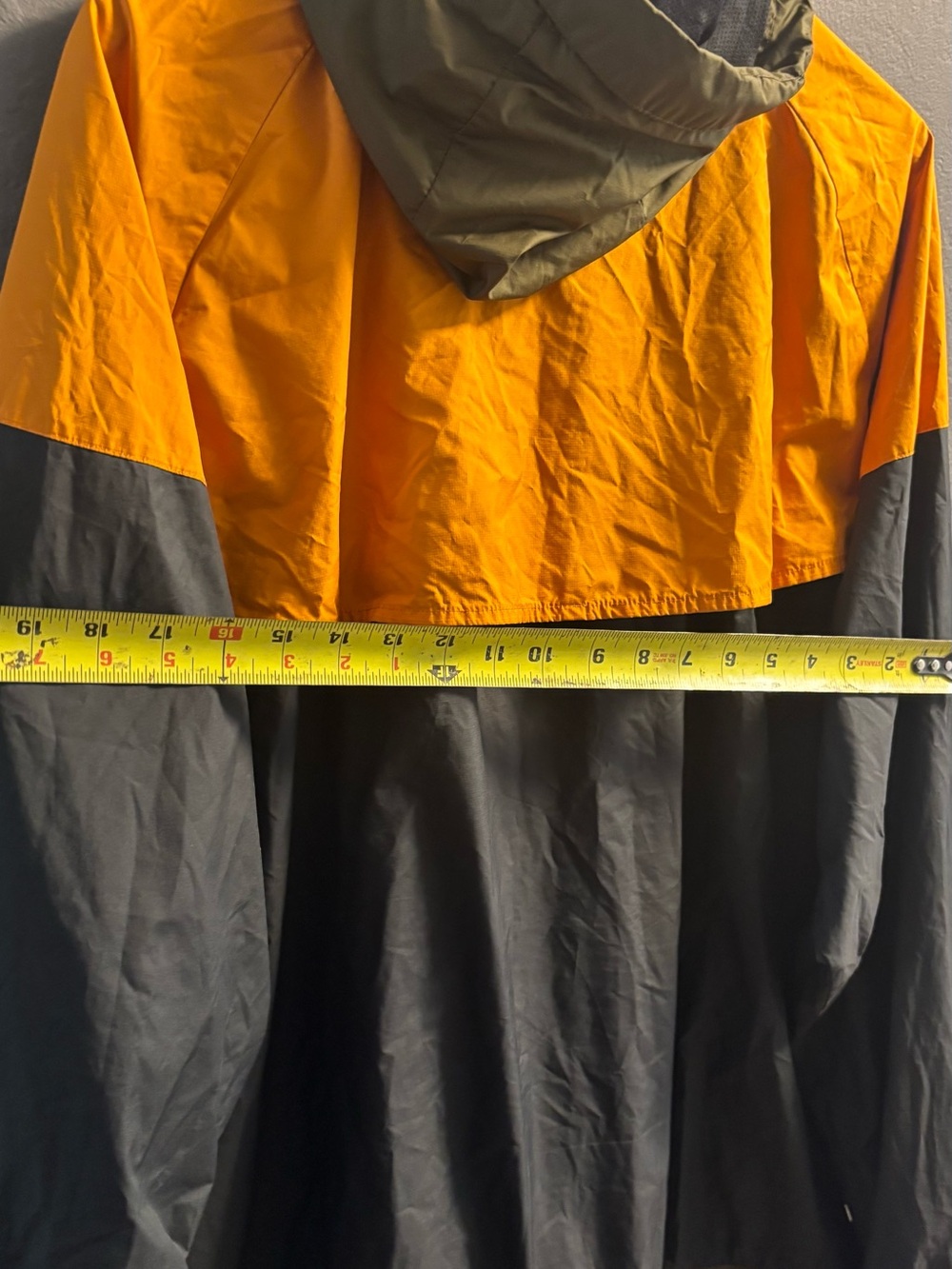 Nike windbreaker green orange color block Full Zip Long Sleeve Vented 3xl - Picture 6 of 6